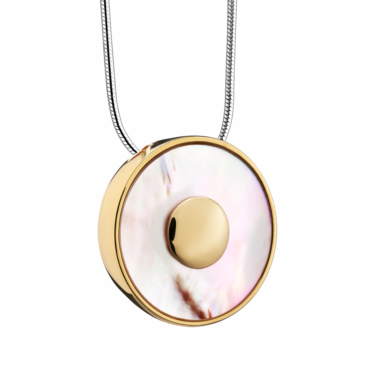 Mother of Pearl Pendant Gold Vermeil