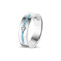 Double Groove Gem Ring