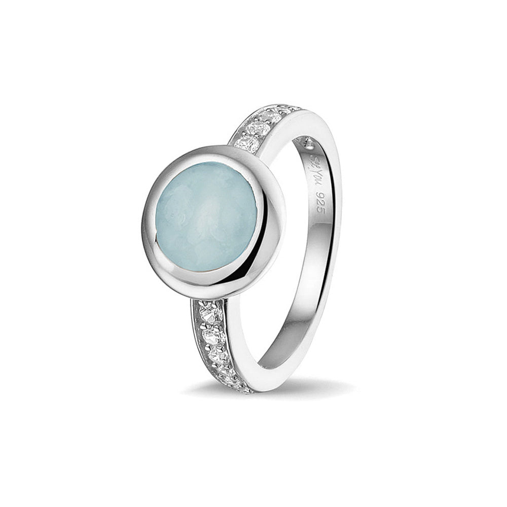 Round Head Gem Ring Band