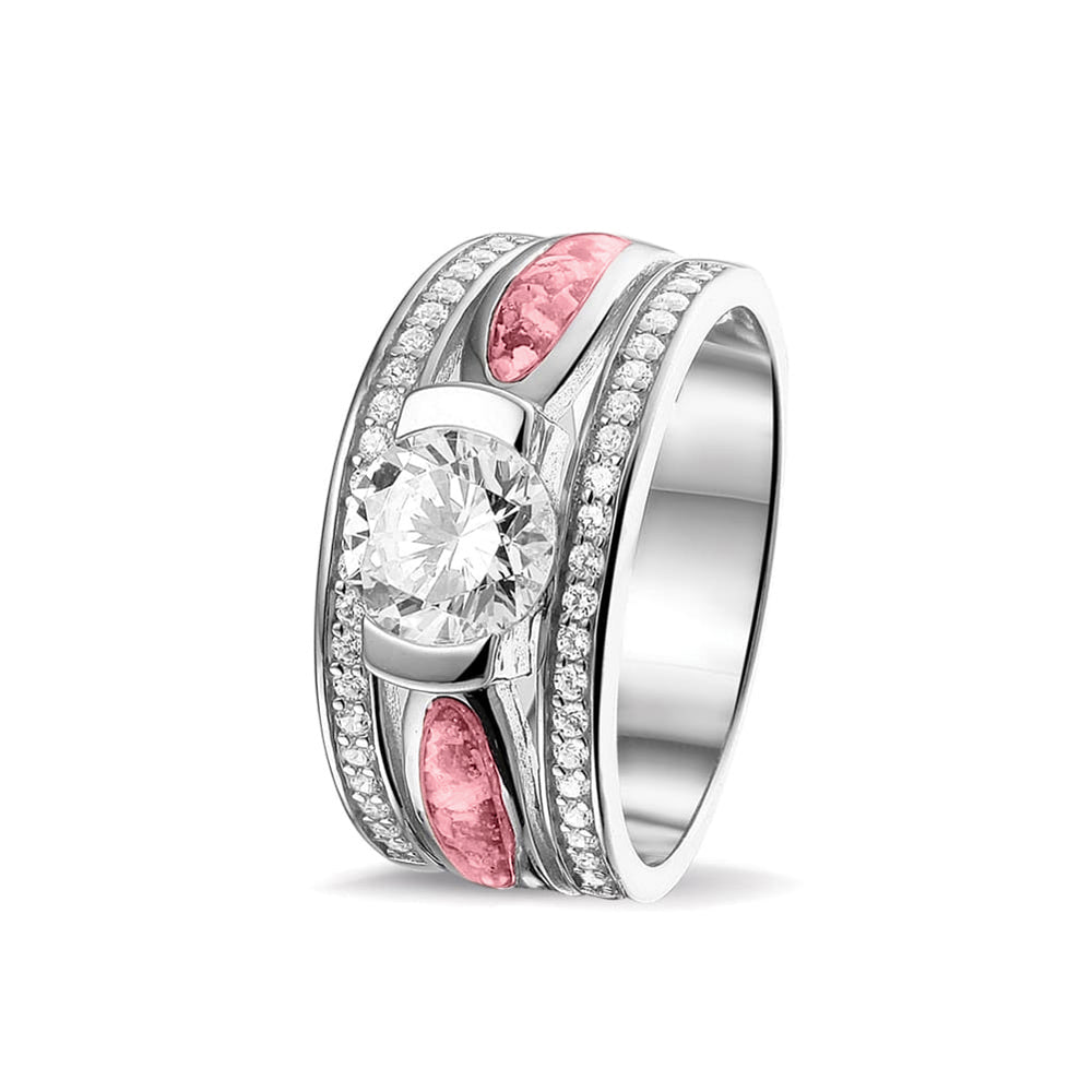 Multiple Gem Ring with Two Compartments