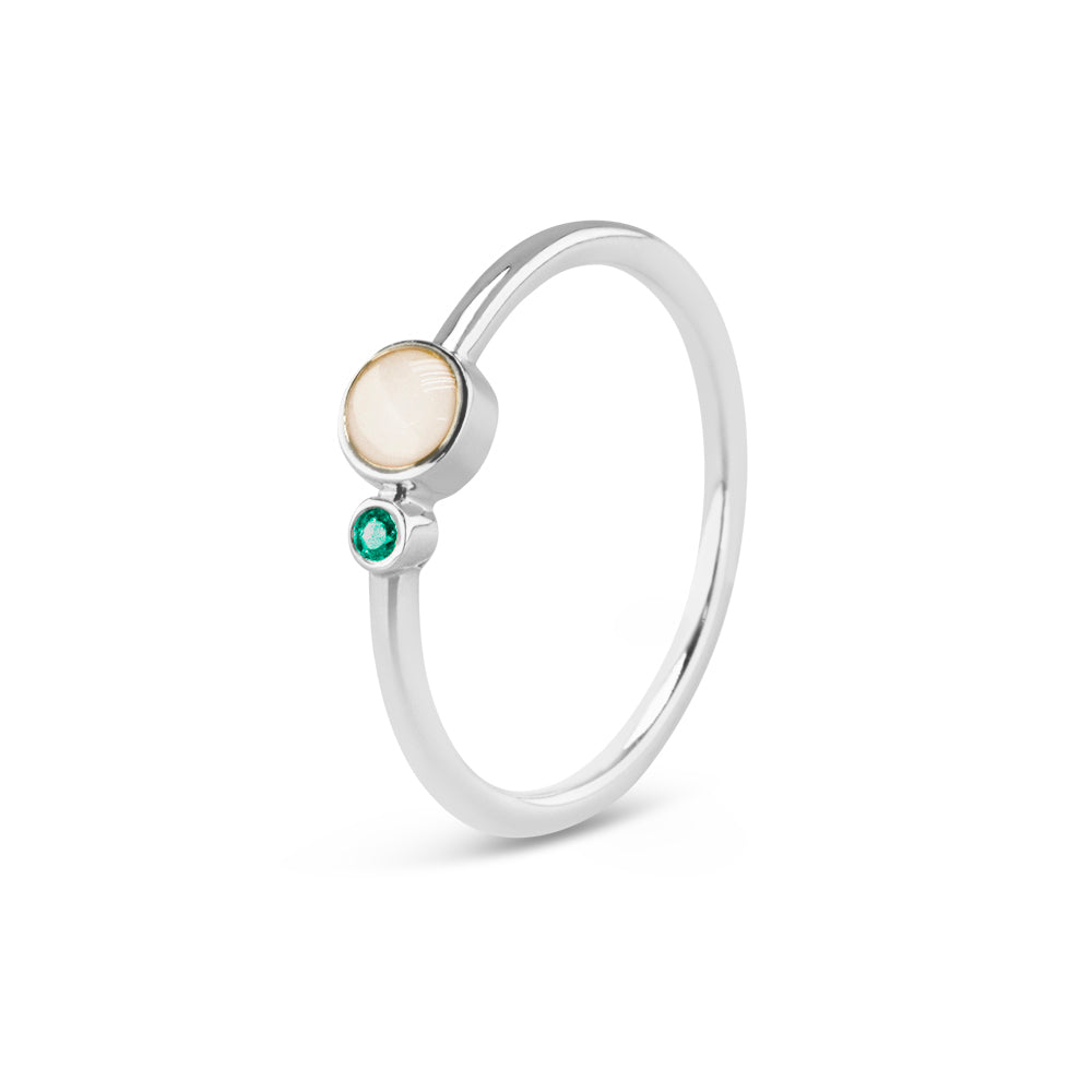 Single Band Birthstone Ring