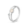 Double Band Birthstone Ring
