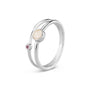 Double Band Birthstone Ring