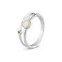 Double Band Birthstone Ring