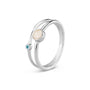 Double Band Birthstone Ring