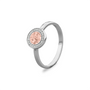 Silver Round Ring with Zircon