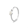 Single Band Heart Birthstone Ring
