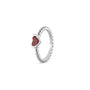 Bubble Band Heart Ring
