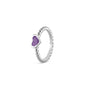 Bubble Band Heart Ring