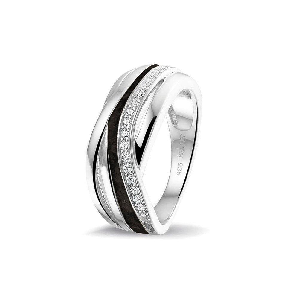 Cross-Over Ring — Black