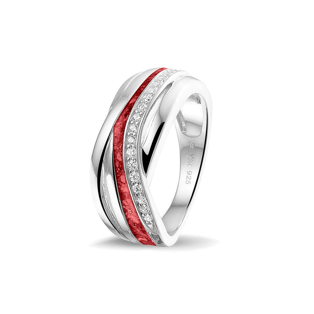 Cross-Over Ring — Red