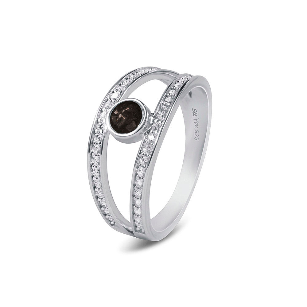 Double Band Gems Ring