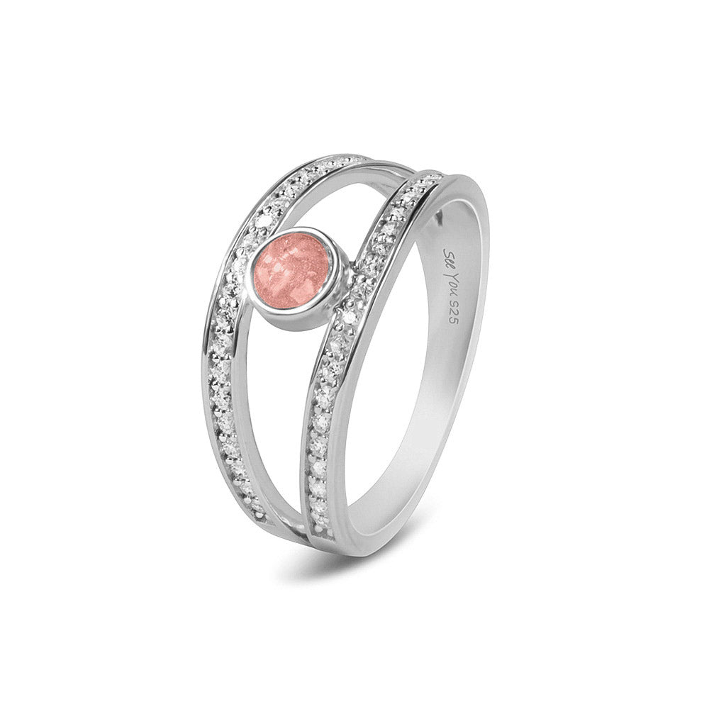 Double Band Gems Ring