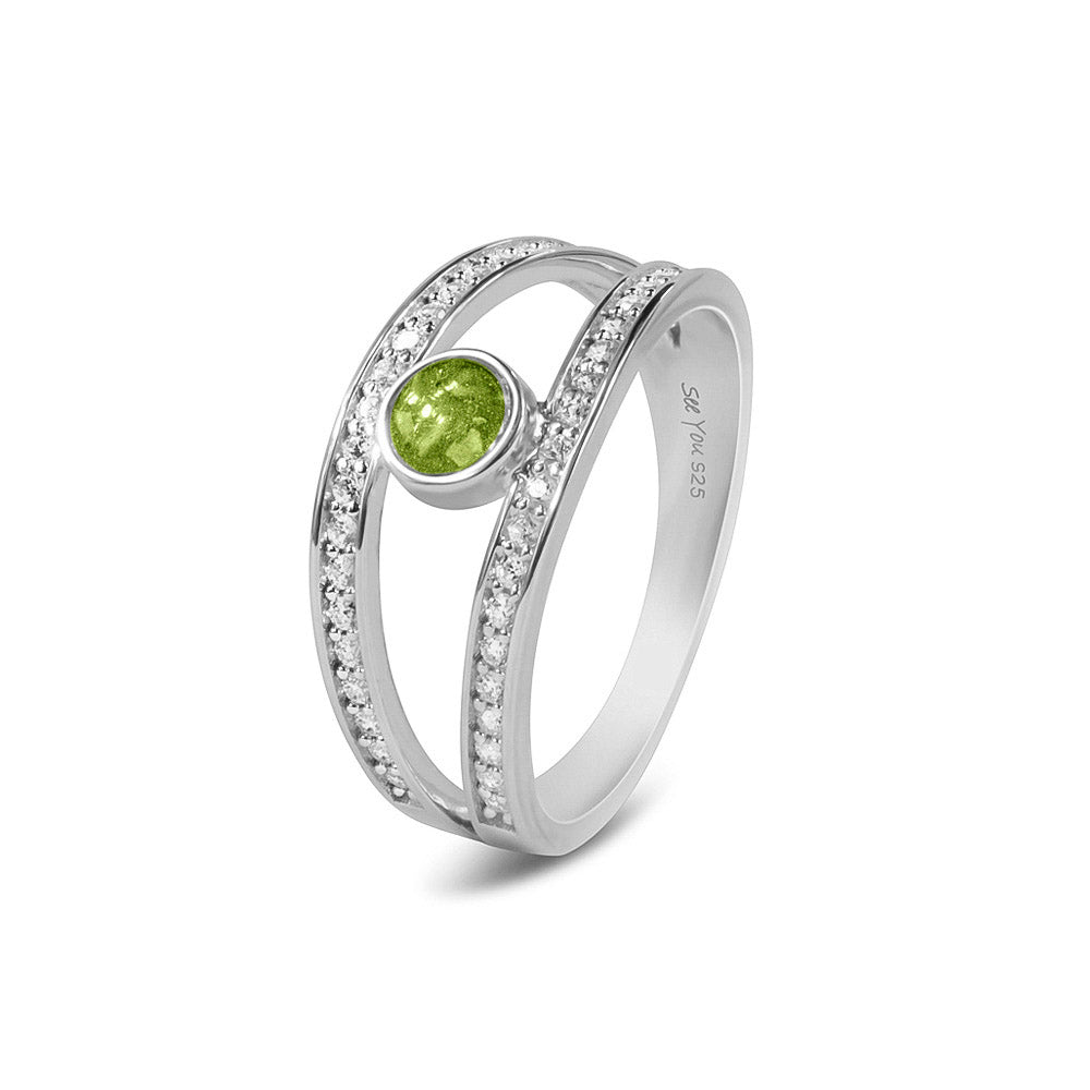 Double Band Gems Ring