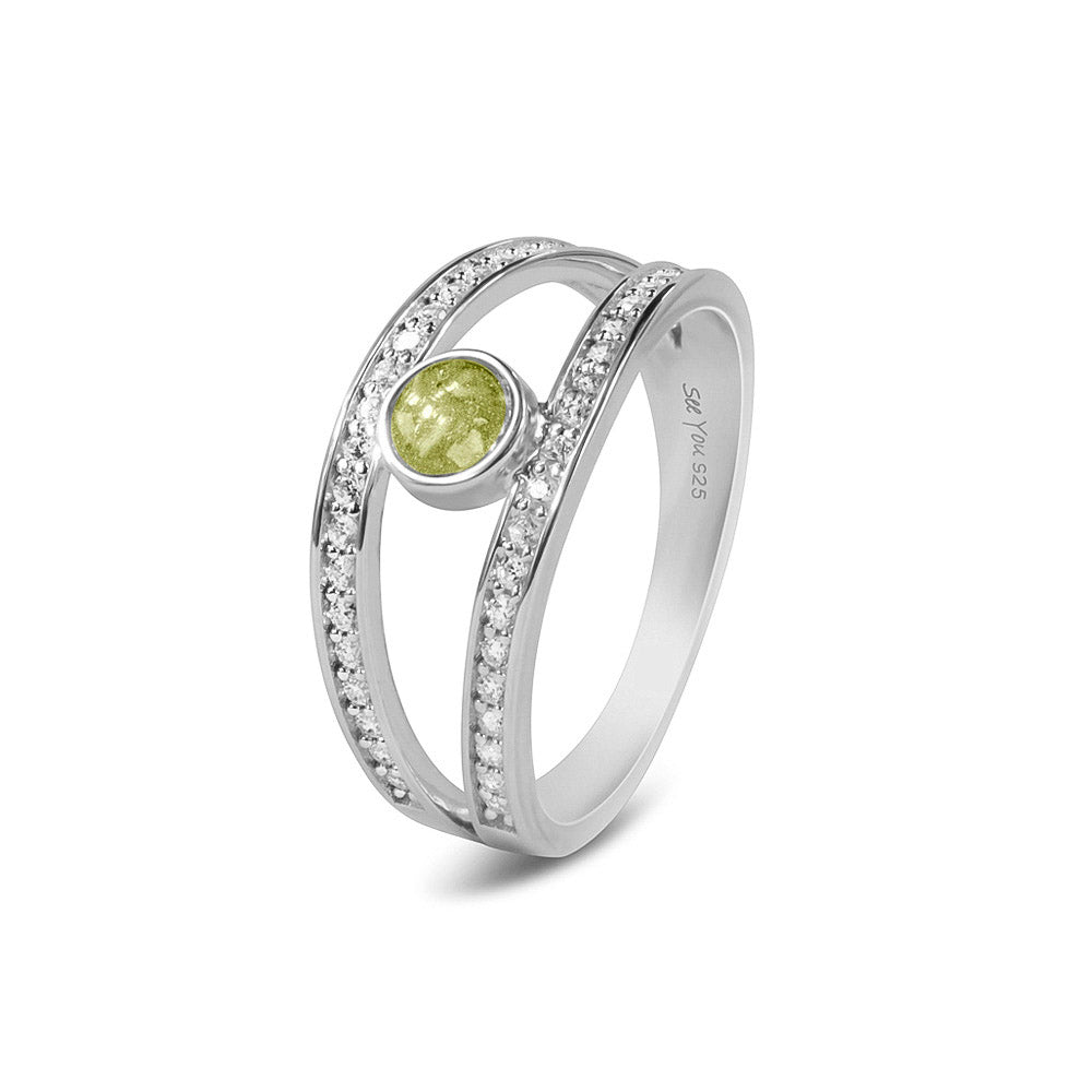 Double Band Gems Ring