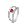Double Band Gems Ring