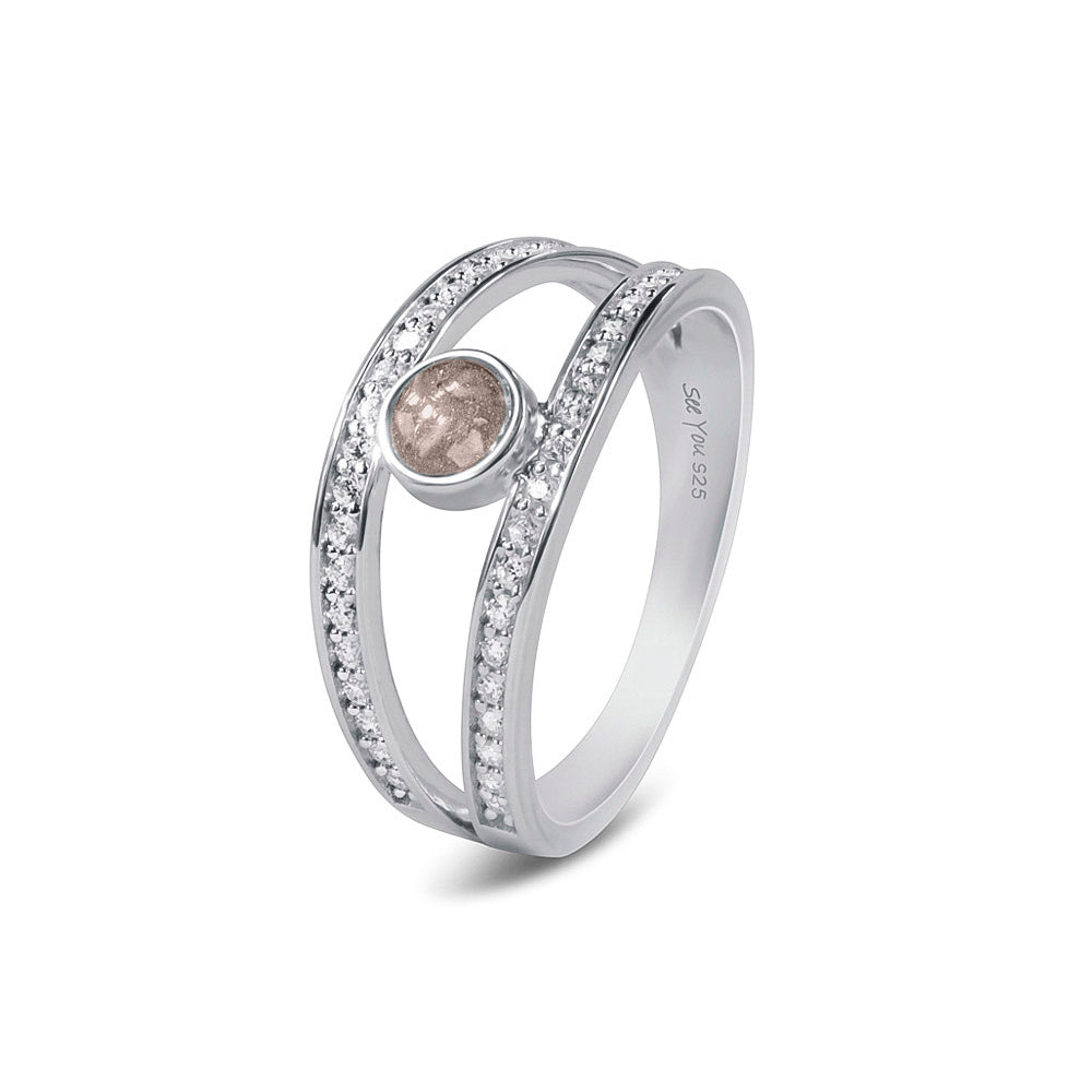 Double Band Gems Ring