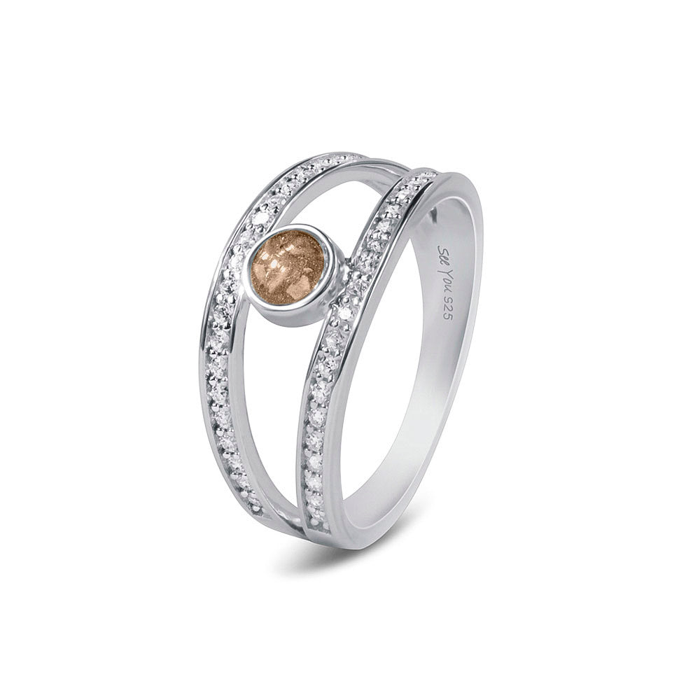 Double Band Gems Ring