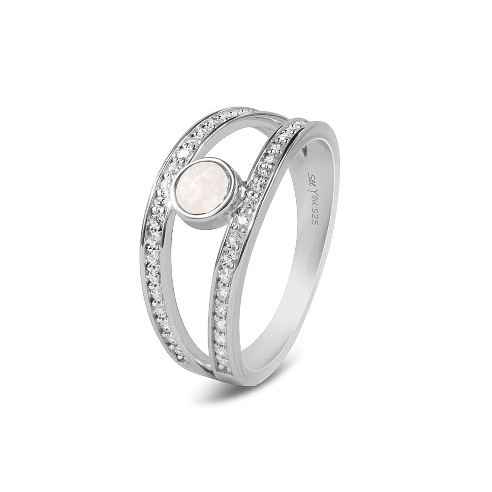 Double Band Gems Ring