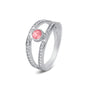 Double Band Gems Ring
