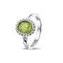 Twisted Band Bubble Ring Oval