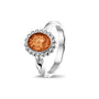Twisted Band Bubble Ring Oval
