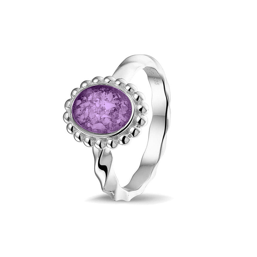 Twisted Band Bubble Ring Oval
