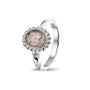 Twisted Band Bubble Ring Oval