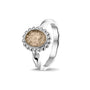 Twisted Band Bubble Ring Oval