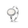 Twisted Band Bubble Ring Oval