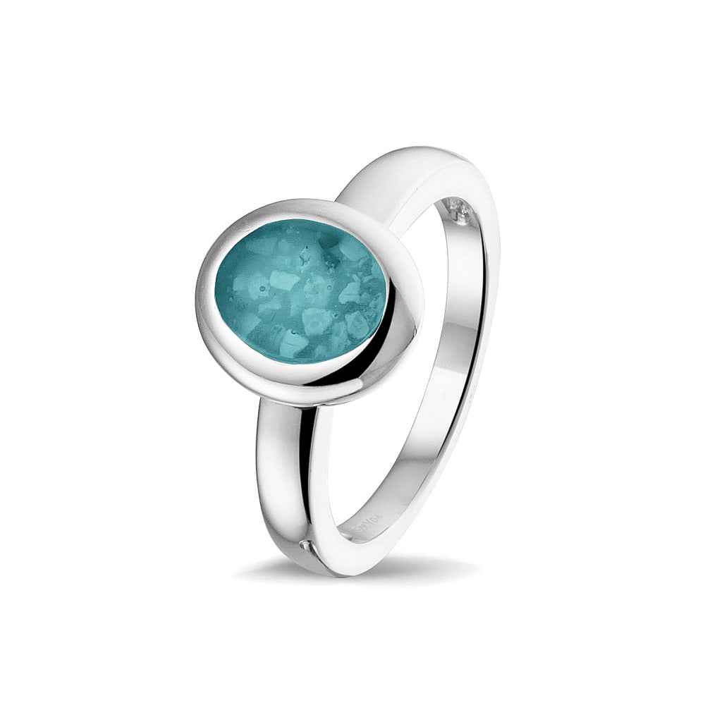 Oval Head Polished Ring