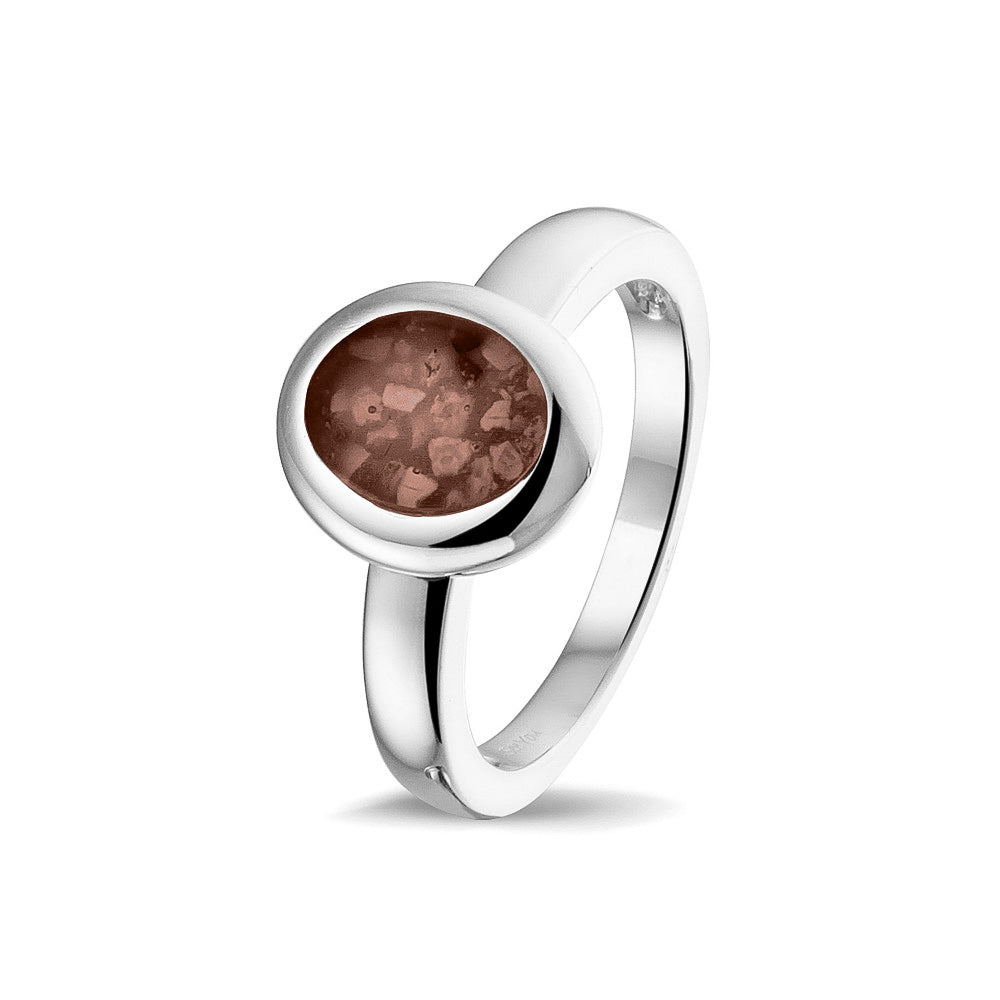 Oval Head Polished Ring