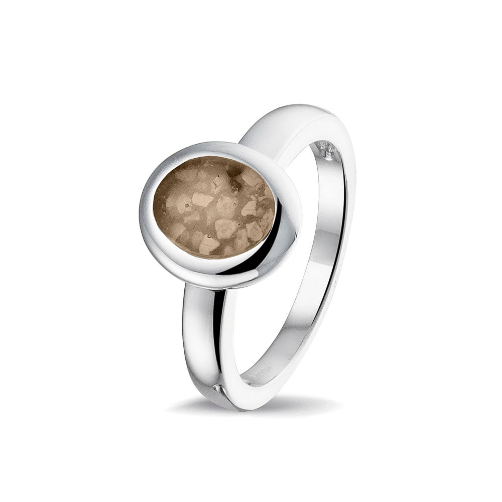 Oval Head Polished Ring