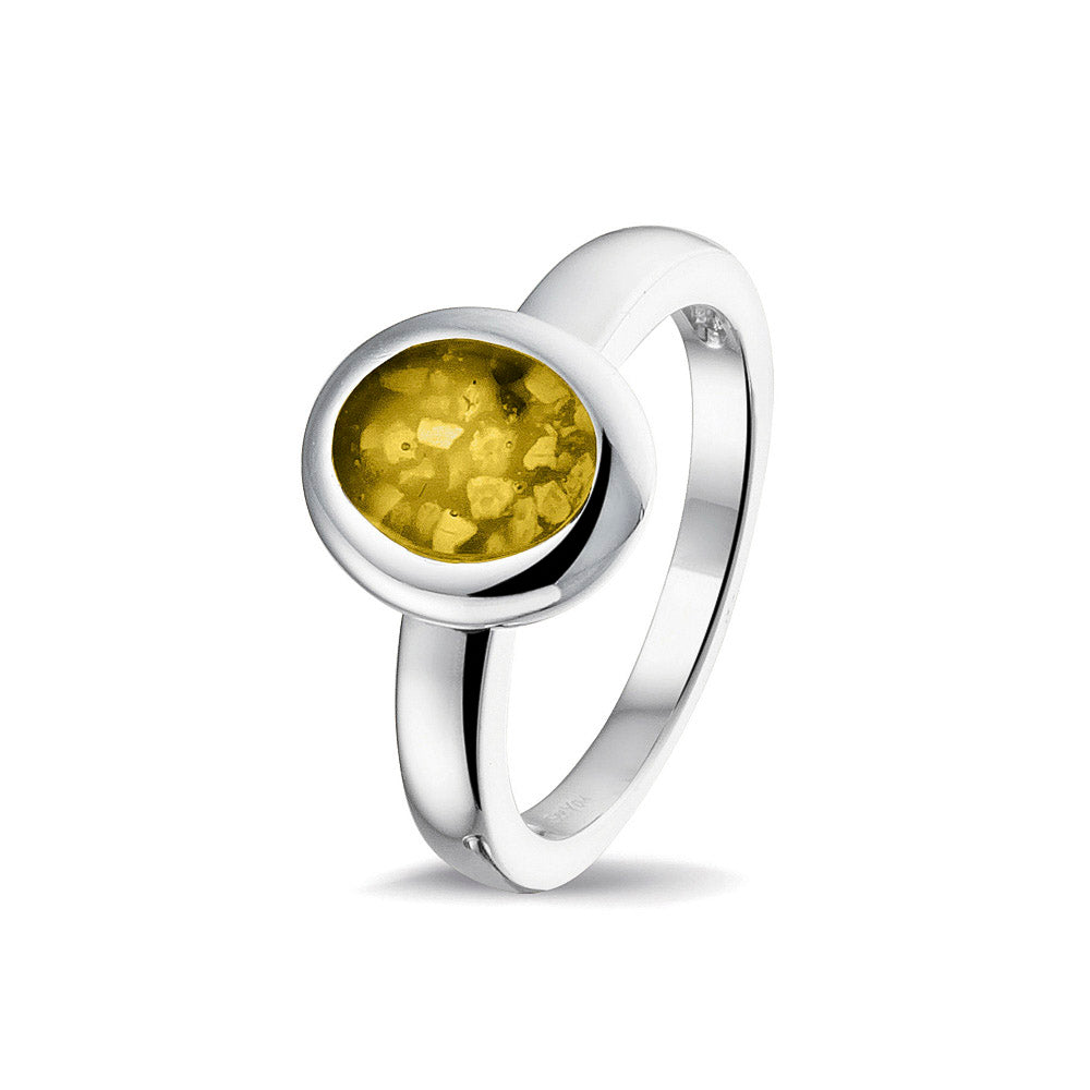 Oval Head Polished Ring