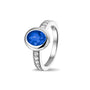 Oval Head Gem Ring Band