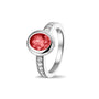 Oval Head Gem Ring Band