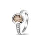 Oval Head Gem Ring Band