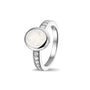 Oval Head Gem Ring Band