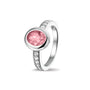 Oval Head Gem Ring Band