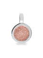 Plain Round Pendant in Blush - Silver memorial jewellery