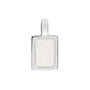Plain Rectangular Pendant in White - Silver memorial jewellery