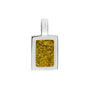Plain Rectangular Pendant in Yellow - Silver memorial jewellery
