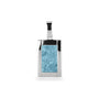 Large Rectangular Pendant in Baby Blue - Silver memorial jewellery
