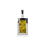 Large Rectangular Pendant in Yellow - Silver memorial jewellery
