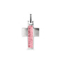 Cross Pendant in Soft Pink - Silver memorial jewellery