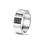 Plain Polished Fingerprint Ring - Silver memorial jewellery