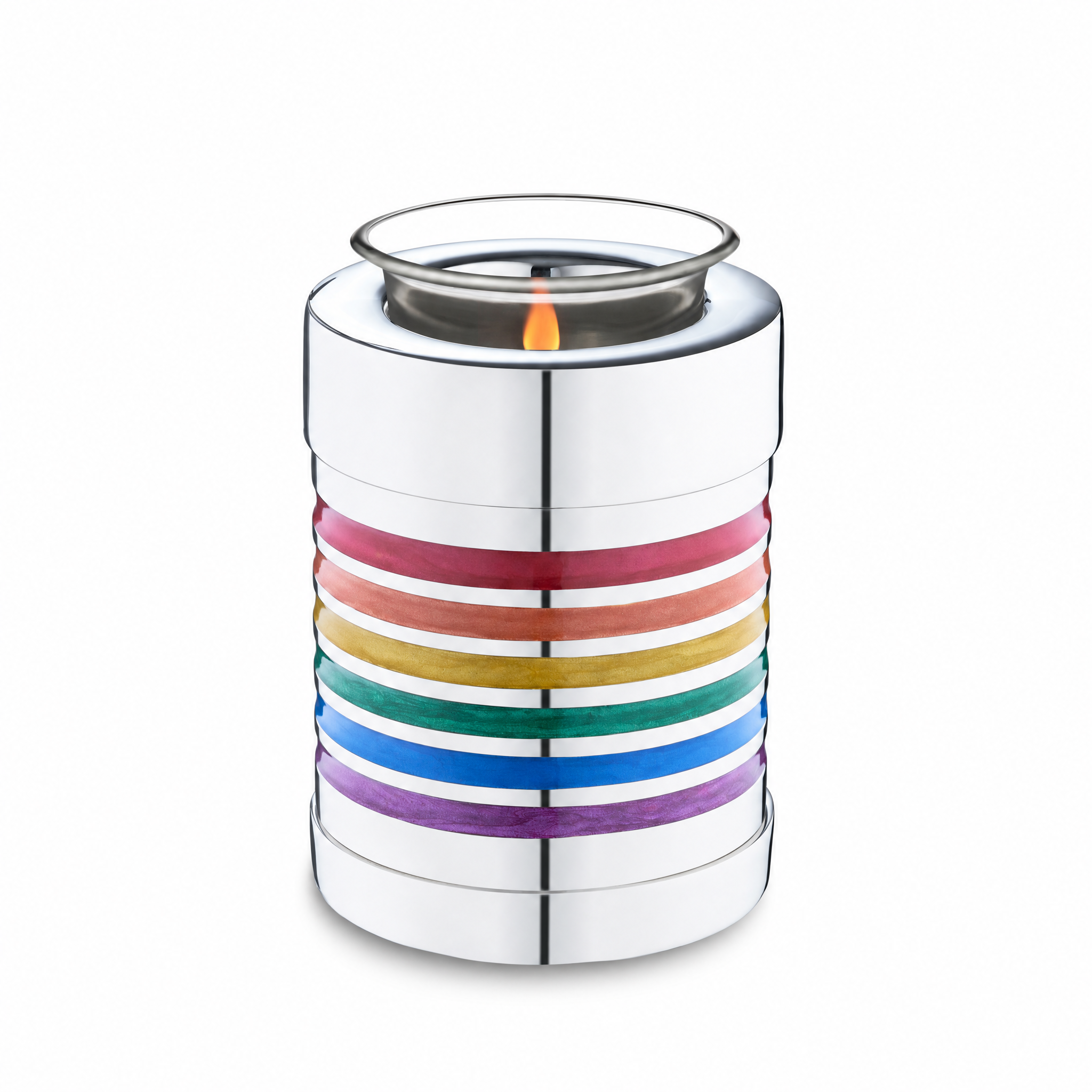 Pride™ Rainbow Tealight Urn Pol Silver