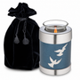 Divine™ Flying Doves Tealight Urn Blue & Bru Pewter