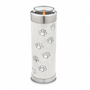 Tall Pet Tealight Urn Pearl White & Bru Pewter