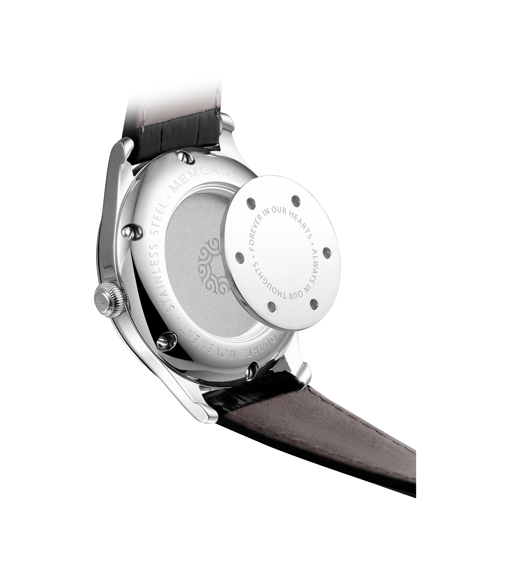 Lux Night memorial watch — plain back